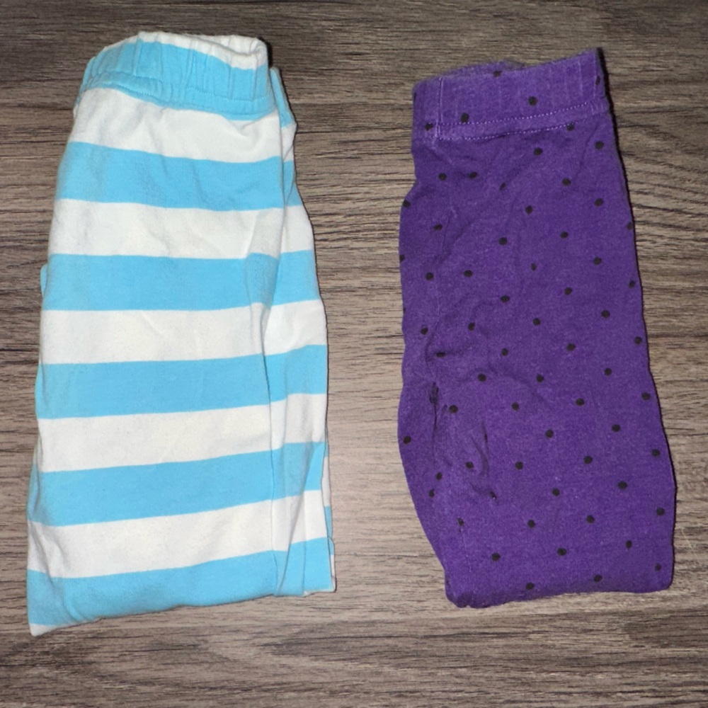 Striped and Polka Dot Leggings Set